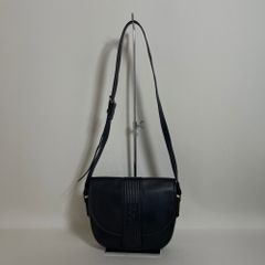 2609-215｜イヴサンローラン ショルダーバッグ レザー ブラック