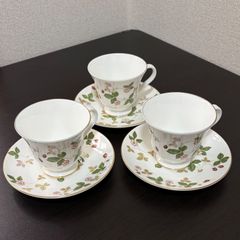 ★美品★ WEDGWOOD ウェッジウッド ワイルドストロベリー カップ＆ソーサー 洋食器