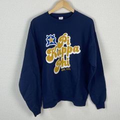 Hanes ヘインズ スウェット ビッグプリント ネイビー L メンズ 古着 ストリート