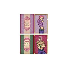【新品】 ジョジョの奇妙な冒険 黄金の風 クリアファイル 2種セット ジョジョ ～新たなる旅立ち～ver. Vol.2 ドッピオ ＆ ディアボロ 1