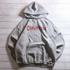 【人気ブランド】CARLINVILLE ATHLETICS HOODIE カーリンビル グレー レッド カレッジロゴ プリント スウェットパーカー カレッジ 古着 #26299