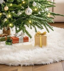 クリスマスツリースカート ツリー 足隠し クリスマス飾り 円形 可愛いツリースカート豪華 ベースカバー オーナメント クリスマスツリー 足元隠し スノーフレーク 屋内屋外飾り クリスマスパーティー オーナメント 雰囲気 クリスマス用品 (78CM)