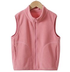 ベスト キッズ トップス フリースベスト インナー アウター 子供服 ボアベスト コート 暖かい 無地 タンクトップ ジレ 前開き モコモコ ふわふわ ポケット付き スタンドカラー かわいい 防寒ベスト 男の子 女の子 袖なし 部屋着
