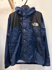 ◆THENORTHFACE ノースフェイス マウンテンパーカー ネイビー系 Sサイズ NP11501 プリント剥げあり 中古◆22939★