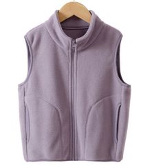 ベスト キッズ トップス フリースベスト インナー アウター 子供服 ボアベスト コート 暖かい 無地 タンクトップ ジレ 前開き モコモコ ふわふわ ポケット付き スタンドカラー かわいい 防寒ベスト 男の子 女の子 袖なし 部屋着
