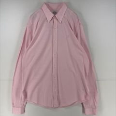 古着 ブルックスブラザーズ Brooks Brothers 長袖シャツ ボタンダウン ワンポイントロゴ 1818 大きいサイズ 鹿の子 XL  ピンク メンズ