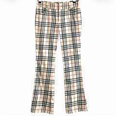 BURBERRY BLUE LABEL バーバリー ブルーレーベル ノバチェック ウール パンツ FQF70-672-43 レディース 34