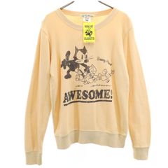 BEAMS HEART ビームスハート 長袖 スウェット トレーナー F ベージュ メンズ 古着