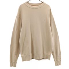 Champion チャンピオン 長袖 スウェット トレーナー XL ベージュ メンズ 古着