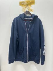 {1万円 ヴィンテージ 最安値} トミーヒルフィガー フード ジップアップ ネイビー 110