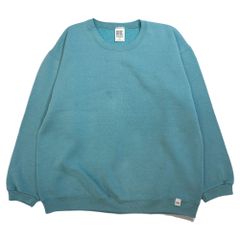 古着 90年代 Russell Athletic ラッセルアスレチック スウェット トレーナー 無地 ブランクスウェット USA製 グリーン メンズM