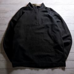 【定番アウトドア】COLUMBIA HALF ZIP FLEECE コロンビア ブラック 黒 ワンポイントロゴ ハーフジップ フリースプルオーバー アウトドア 古着 #26319