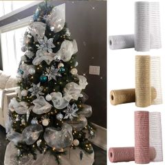 クリスマスリボン クリスマスツリー用 クリスマスツリー飾り オーナメント デコレーション 幅26cm 手芸 サテンリボン 飾り リボン クリスマス飾り