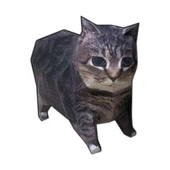 猫折り紙 立体的 面白い 15cm OIIA CAT 折り紙 猫 猫好きへのギフト 手作りインテリア雑貨 カット済みDIY工作セット 初心者向け