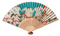 扇子 江戸 相撲錦絵 日本 相撲協会承認 相撲浮世絵 和風 雑貨 Japan souvenir Ukiyo-e Sumo (B)