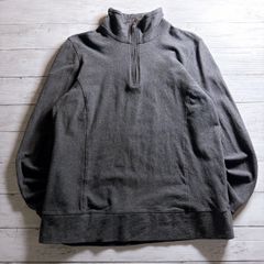 【定番アウトドア】L.L.BEAN HALF ZIP FLEECE エルエルビーン チャコールグレー ハイネック ハーフジップ フリースプルオーバー 古着 #26329