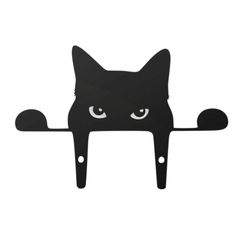 ガーデンオーナメント オブジェ ガーデニング雑貨 アイアンプレート (黒猫)