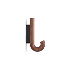 HOOK Hanger Mini Walnut Black ウォールフック ブラウン