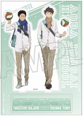 【中古】アクリルスタンド・アクリルパネル 及川徹＆岩泉一 アクリルスタンド 「ハイキュー!!」