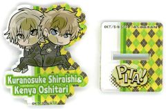 【中古】アクリルスタンド・アクリルパネル 白石蔵ノ介＆忍足侑士 「新テニスの王子様 ぴた!でふぉめ クラスメイトアクリルスタンド」