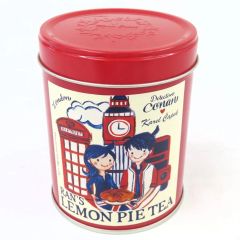 【中古】小物入れ・マルチケース・缶ケース 工藤新一＆毛利蘭 tea lover缶(缶のみ) 「名探偵コナン×カレルチャペック紅茶店」