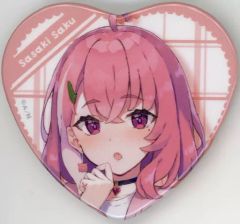 【中古】バッジ・ピンズ 笹木咲 「バーチャルYouTuber にじさんじ にじさんじバレンタイン2023 ランダムハート型缶バッジ」