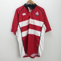 K■カンタベリー/CANTERBURY 19番 日本代表ユニフォーム/ラガーシャツ【3XL】赤/MENS■65【中古】