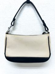 COACH コーチ アクセサリーポーチ ミニバッグ ベージュ 黒 7769