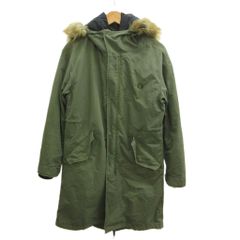 フレッドペリー FRED PERRY モッズコート Fishtail Parka ダウンジャケット付き 上着 XS 緑 グリーン カーキ 黒 ブラック フェイクファー フード 長袖 アウター F2607 /YU ■GY50