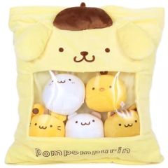 【中古】クッション・抱き枕・本体 集合 マスコット入りクッション(まんまるデザインシリーズ) 「ポムポムプリン」