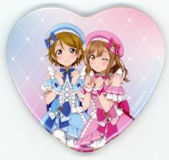 【中古】バッジ・ピンズ 小泉花陽＆国木田花丸 「ラブライブ!×ラブライブ!サンシャイン!! POP UP STORE～μ’s×Aqours Special Collaboration～ トレーディングハート缶バッジ μ’s×Aqours」