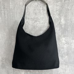 【GUCCI】グッチ ショルダーバッグ メタルハンドル ナイロン ブラック 黒 シルバー金具 イタリア製 ワンショルダー ホーボー レディース