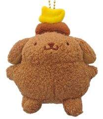 【中古】ぬいぐるみマスコット・ぬいぐるみバッジ ポムポムプリン(チョコ) マスコットコレクション 「サンリオキャラクターズ」