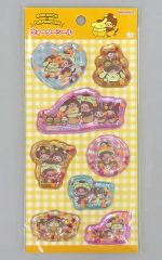 【中古】シール・ステッカー むぎゅっと柄 ウォーターシール 「モンチッチ×ポムポムプリン」