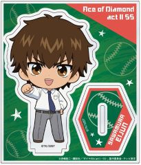 【中古】アクリルスタンド・アクリルパネル 沢村栄純 ミニキャラアクリルスタンド 「TVアニメ ダイヤのA actII -Second Season-」