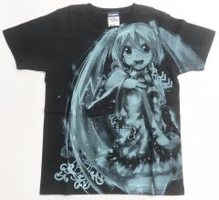【中古】Tシャツ(キャラクター) 初音ミク Tシャツ ブラック XSサイズ 「ミクの日大感謝祭」