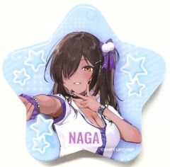 【中古】バッジ・ピンズ ナガ 星型缶バッジ 「勝利の女神：NIKKE×東京ドームシティ アトラクションズ 遊園地を奪還せよ、指揮官! スペシャル試験 サイコロチャレンジ ～勝利の女神は誰に微笑むのか?～」 前半期間 D賞