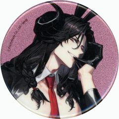 【中古】バッジ・ピンズ アスモデウス ver.Rabbit グリッター缶バッジ 「くじ引き堂 What in “HELL” is bad? -地獄のどこが悪い?- 2nd Anniversary Rabbit くじ」 C-7賞