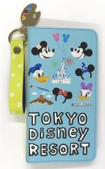 【中古】携帯ジャケット・カバー 集合(パレットチャーム付き) スマートフォンケース 落下防止シート付 「ディズニー」 東京ディズニーリゾート限定