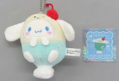 【中古】ぬいぐるみマスコット・ぬいぐるみバッジ シナモロール 「にっこりーノ×サンリオキャラクターズ ぬいぐるみマスコット」 セブンイレブン限定