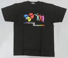 【中古】Tシャツ 集合(カラー) アイコニックTシャツ ブラック Lサイズ 「快盗戦隊ルパンレンジャーVS警察戦隊パトレンジャー」