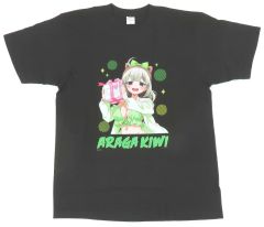 【中古】Tシャツ 阿良河キウィ パジャマパーティーver. Tシャツ ブラック フリーサイズ 「くじ引き堂 魔法少女にあこがれて 杜乃こりす HappyBirthdayオンラインくじ」 A-3賞