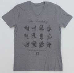 【中古】Tシャツ the birthday VネックTシャツ グレー Sサイズ 「The Birthday BLACK ROYAL 12 NIGHTS」