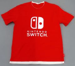 【中古】Tシャツ Nintendo Switch Tシャツ レッド Lサイズ ニンテンドーミュージアムグッズ