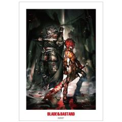 【中古】ポスター A3マット加工ポスター 1巻表紙 「ブレイド＆バスタード」