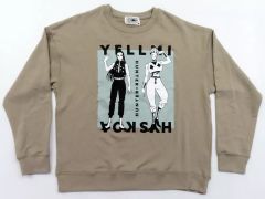 【中古】アウターウェア イルミ=ゾルディック＆ヒソカ トレーナー ベージュ Lサイズ 「HUNTER×HUNTER×しまむら」
