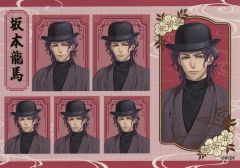 【中古】シール・ステッカー 坂本龍馬 証明写真風ステッカー 「薄桜鬼 真改×浅草ロマン館」 グッズ購入特典