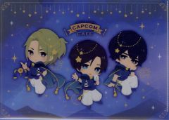 【中古】クリアファイル ハルト＆アオイ＆チアキ(星) A4クリアファイル 「CAPCOM CAFE×囚われのパルマ」