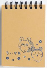 【中古】ノート・メモ帳 モモンガ＆古本屋 クラフト紙リングメモ帳(縦型) 「ちいかわ なんか小さくてかわいいやつ 100円ショップ 雑貨シリーズ第8弾」