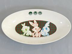 【中古】皿・ボウル サルノリ＆ヒバニー＆メッソン プラチナムザッカカレー皿～ガラル地方～ 「ポケットモンスター」